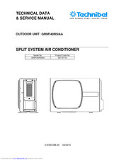 Technibel GR9FI40R5IAA Technical Data & Service Manual