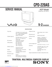 Sony TRINITRON VAIO CDP-220AS Service Manual