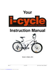 Sport Cruiser i-cycle Instruction Manual
