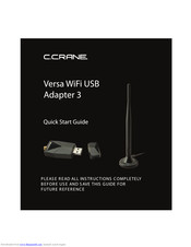 C. Crane Versa WiFi USB Adapter 3 Quick Start Manual