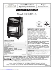 Pinnacle Products International Heat-Stream HS-18-PCH-A User's Manual And Operating Instructions