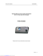 Vook VS-K300 Operation Manual