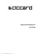 Elecard AVC HD Player 5.7 User Manual