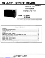 Sharp R-8570 Service Manual