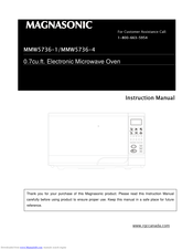 Magnasonic MMW5736-4 Instruction Manual