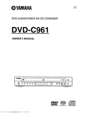 Yamaha DVD-C961 Owner's Manual