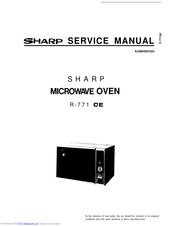 Sharp R-771 OE Service Manual