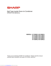 Sharp AY-X09NCJ Operation Manual