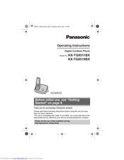Panasonic KX-TG8519BX Operating Instructions Manual
