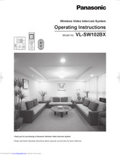 Panasonic VL-SW102BX Operating Instructions Manual