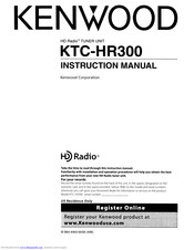 Kenwood KTC-HR300 - HD Radio Tuner Box Instruction Manual