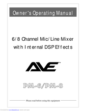 AVE PM-8 Operating Manual