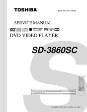 Toshiba SD-3860SC Service Manual