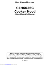 Think Appliances GEH6026G User Manual