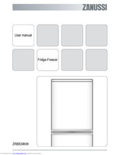 Zanussi ZRB834NW User Manual