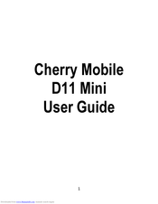 Cherry D11 Mini User Manual