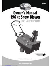 All-Power 19*6 cc Owner's Manual