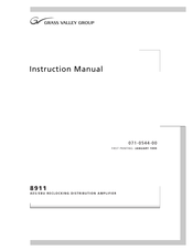 GRASS VALLEY 8911 AES-EBU Instruction Manual