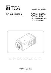 Toa C-CC351A NTSC Instruction Manual