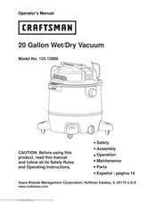 Craftsman 125.12009 Operator's Manual