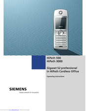 Siemens Gigaset S2 Professional Operating Instructions Manual