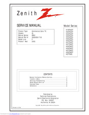 Zenith H27F39DT Series Service Manual