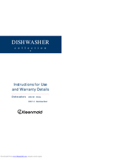 Kleenmaid DW21 X Instructions For Use And Warranty Details