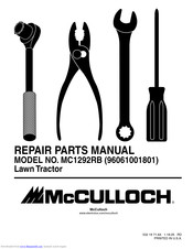 McCulloch MC1292RB Repair Parts Manual