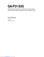 Gigabyte GA-P31-S3G User Manual