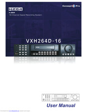 Concept Pro VXH264D-16 User Manual