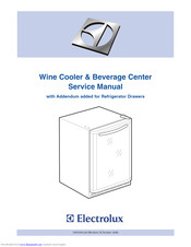 Electrolux Wine Cooler & Beverage Center Service Manual