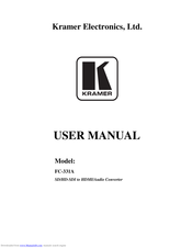 Kramer FC-331A User Manual