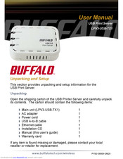 Buffalo LPV3-USB-TX1 User Manual
