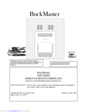 BuckMaster AIR-TIGHT Installation & Operator's Manual