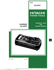 Hitachi UC 24YC Technical Data And Service Manual