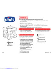 Chicco Rainbow Cube Owner's Manual