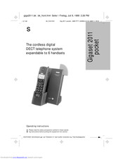 Gigaset 2011 pocket Operating Instructions Manual