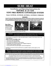 Sure Heat SCVFR18L Installation And Operation Instructions Manual