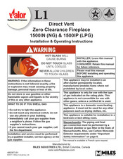 Miles Industries 1500IP Installation And Operating Instructions Manual