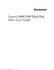 Lenovo 3000 N100 User Manual