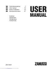 Zanussi ZBA19020 User Manual