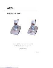AEG D 7000 Instruction Manual