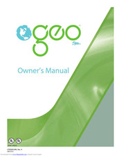 Geo Spa Portable Spa Owner's Manual