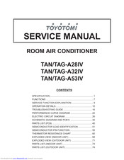 Toyotomi TAG-A53IV Service Manual