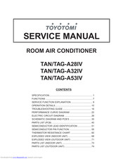 Toyotomi TAG-A28IV Service Manual