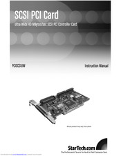 StarTech.com PCISCSIUW Instruction Manual