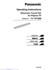 Panasonic TY-TP10W Operating Instructions Manual