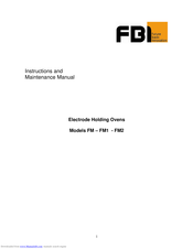 FBI FM2 Instruction And Maintenance Manual