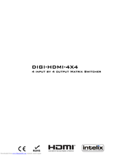 Intelix DIGI-HDMI-4X4 Installation Manual