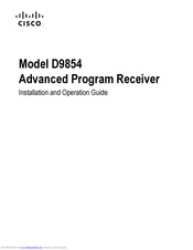 Cisco D9854 Installation And Operation Manual